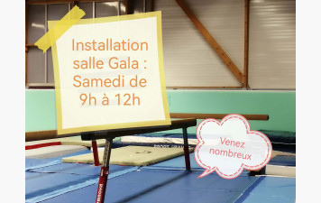 Installation Gala Samedi 27 juin